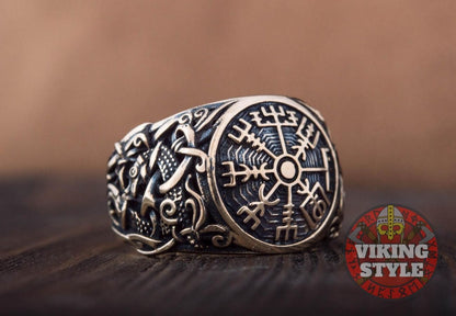 Vegvísir Ring - Mammen, Bronze