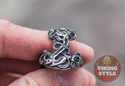 Thor's Hammer Ring  -  Mjolnir, 925 Silver