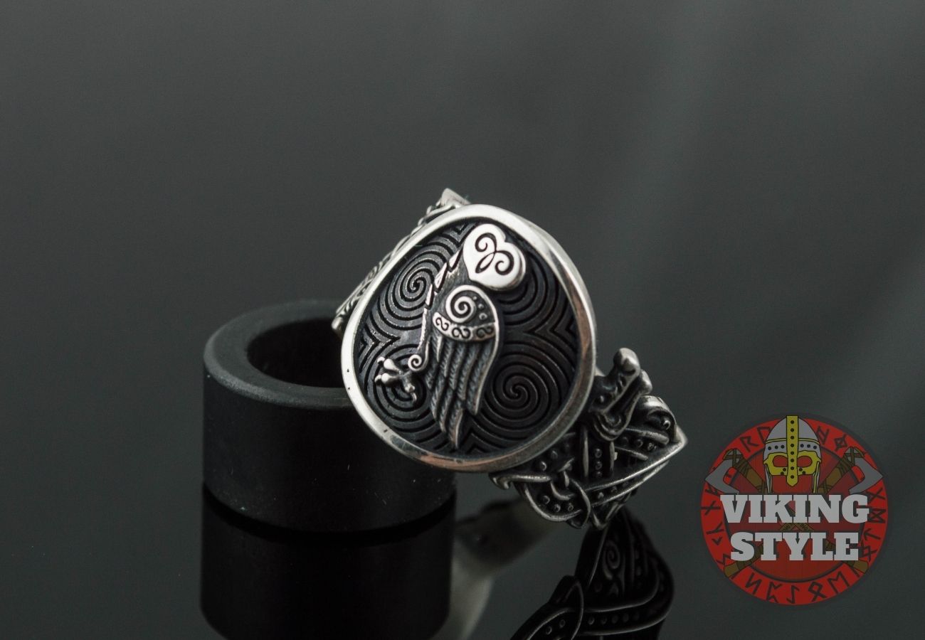 Owl Ring - Wolf, 925 Silver