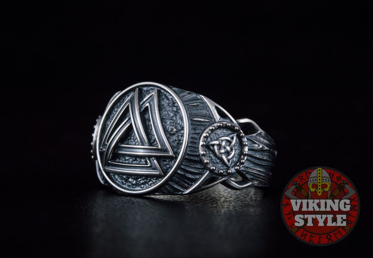 Valknut Ring - Triquetra, 925 Silver
