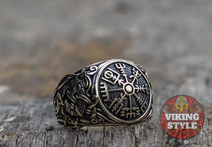 Vegvísir Ring - Mammen, 925 Silver