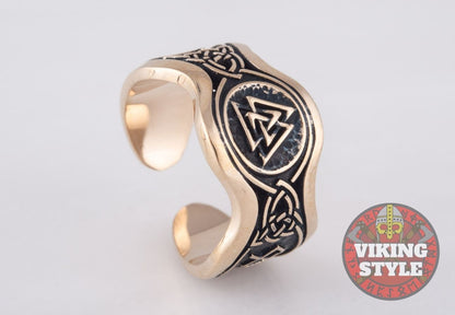 Valknut Ring II - Odin Collection, Bronze