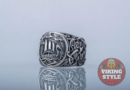 Drakkar Ring - Mammen, 925 Silver