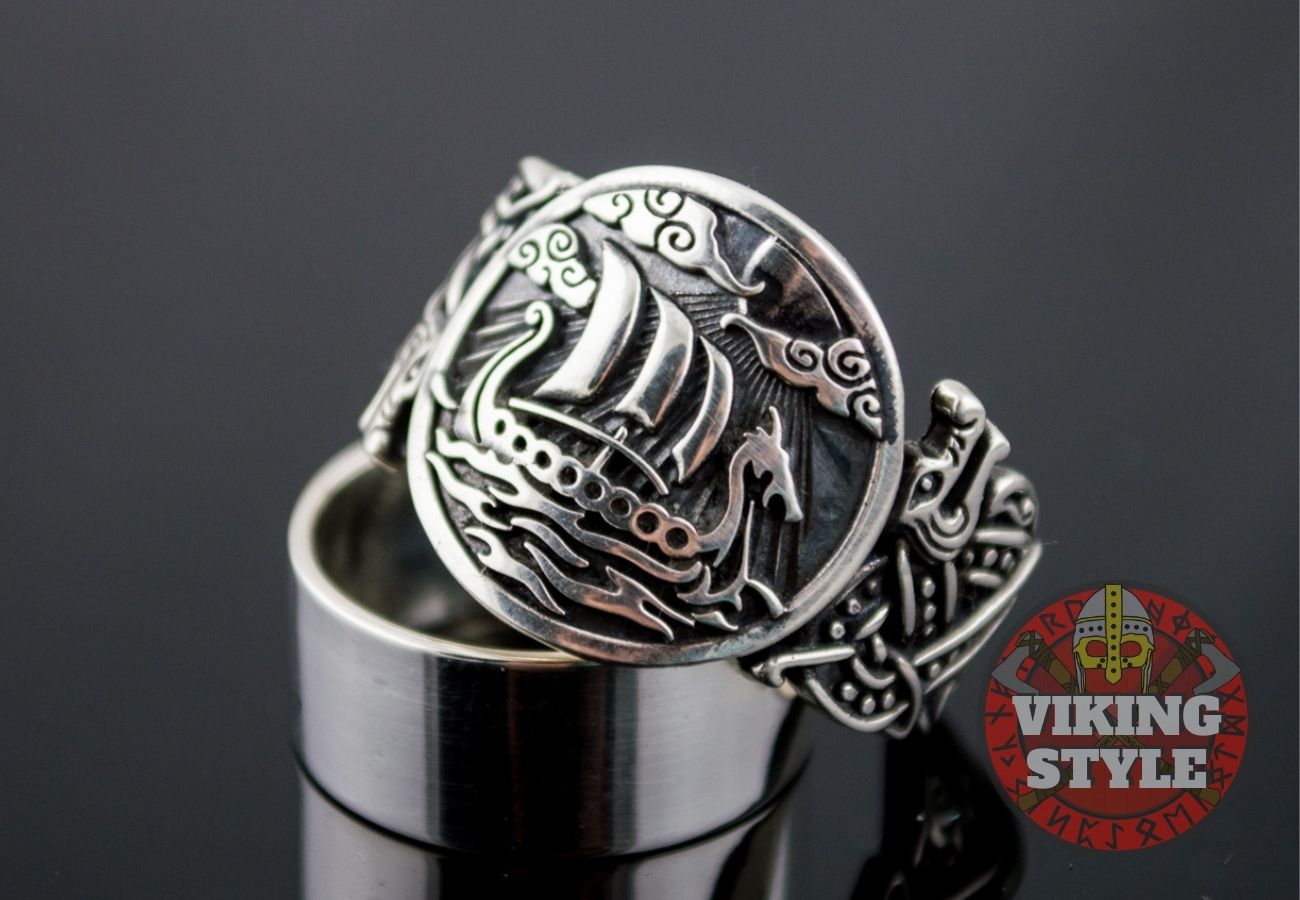 Drakkar Ring - Wolf, 925 Silver