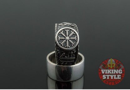 Ægishjálmur Ring - Odin Collection, 925 Silver
