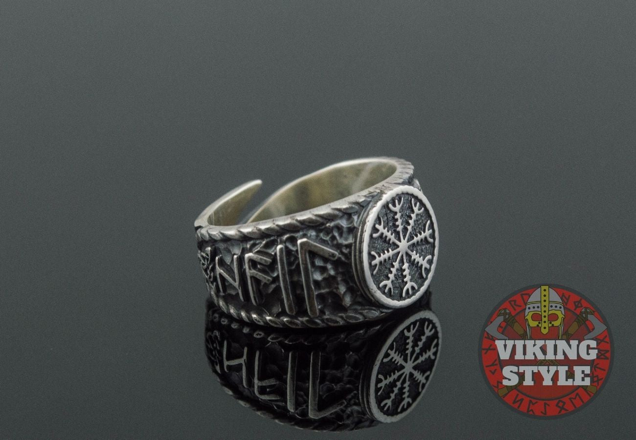 Ægishjálmur Ring - Odin Collection, 925 Silver