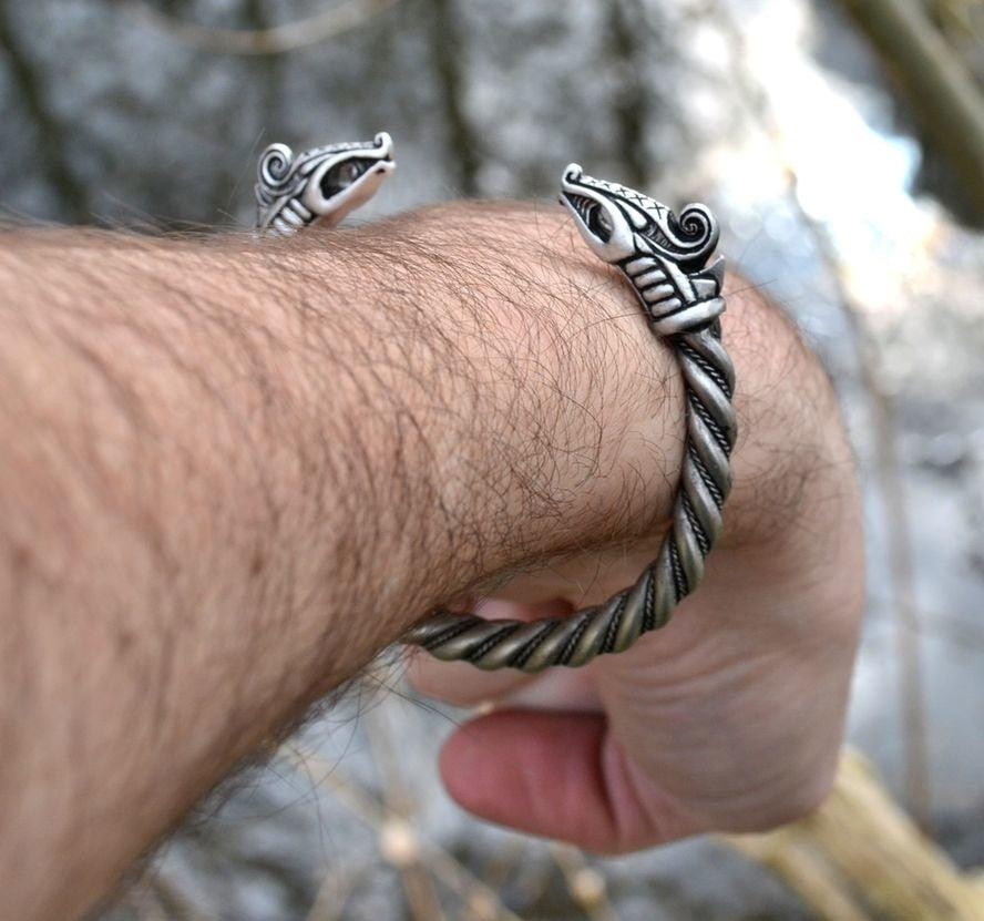 Traditional Viking Arm Ring - Dragon