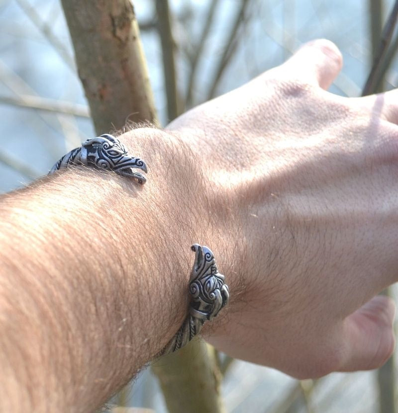 Traditional Viking Arm Ring - Norse Dragon