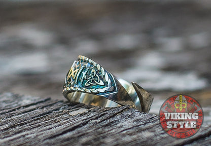 Ægishjálmur Ring - Odin Collection, 925 Silver