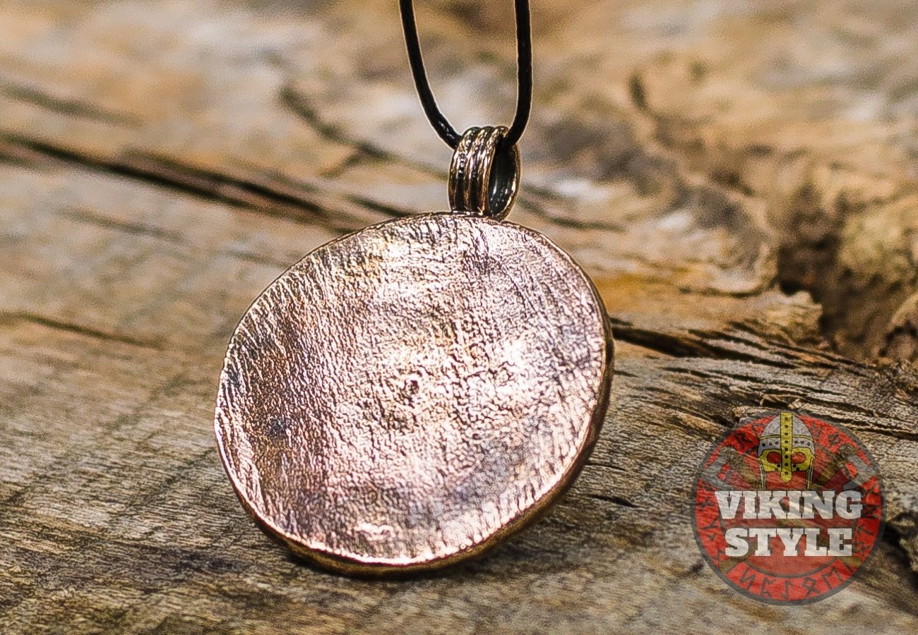 Viking Shield Pendant - Bronze