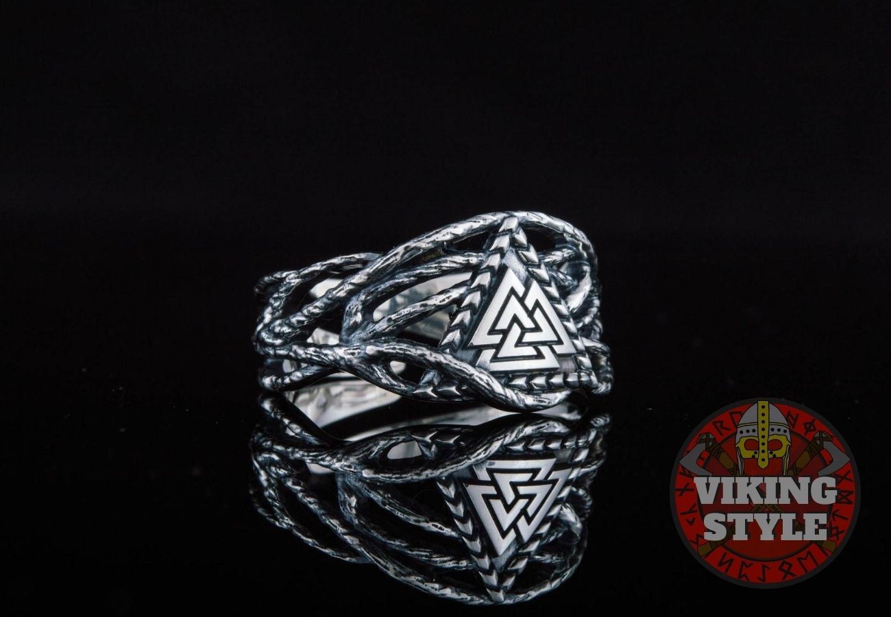 Valknut Ring - Tree of Life, 925 Silver