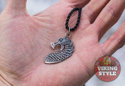 Norse Dragon Pendant - Níðhöggr, 925 Silver