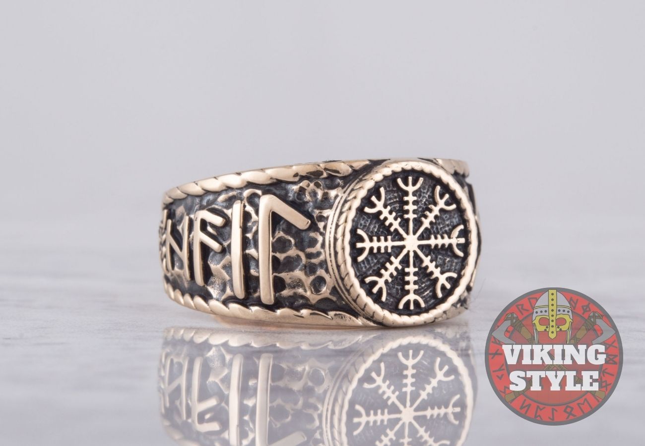 Ægishjálmur Ring - Odin Collection, Bronze