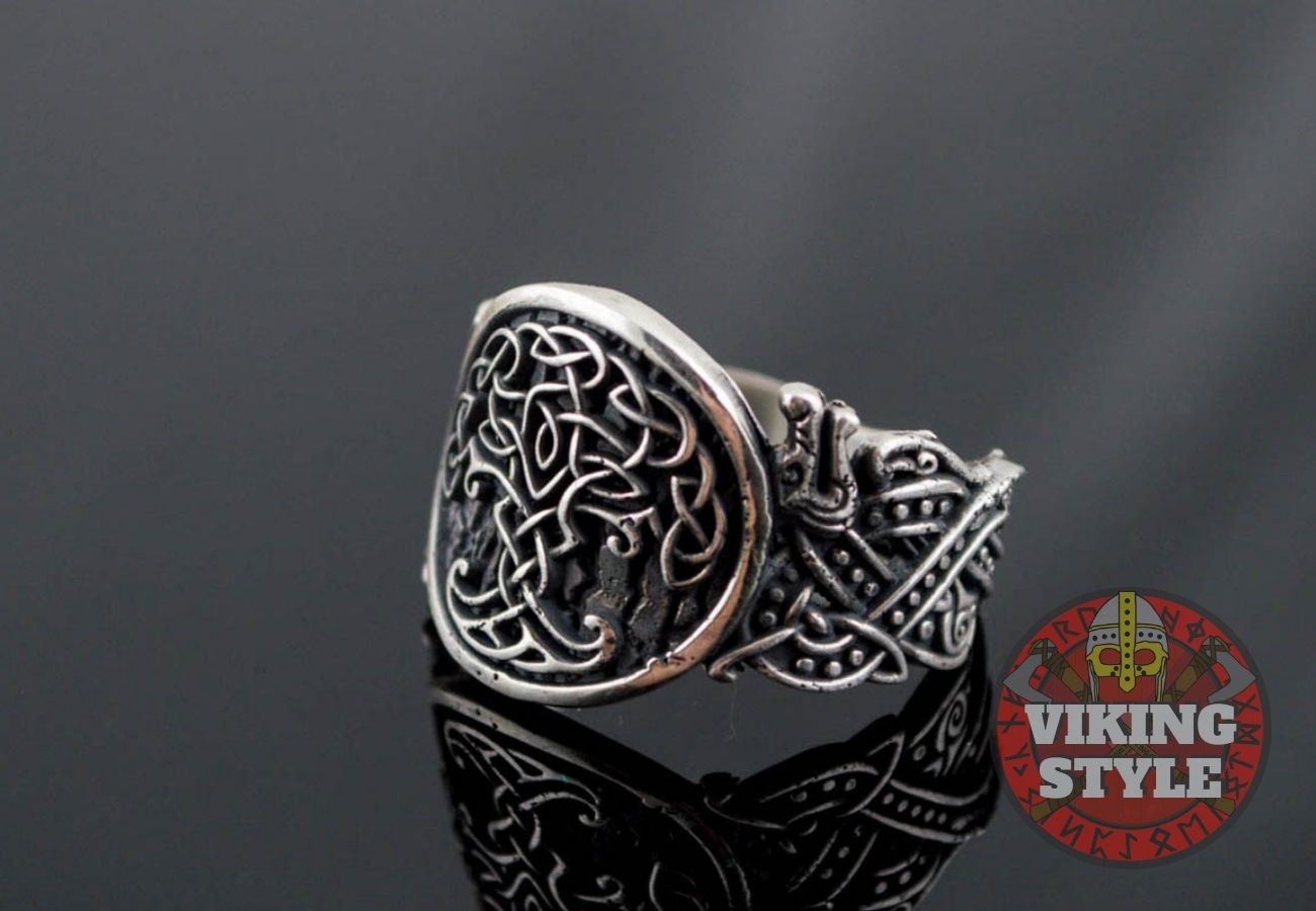 Yggdrasil Ring - Wolf, 925 Silver
