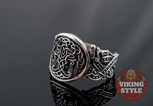 Yggdrasil Ring - Wolf, 925 Silver