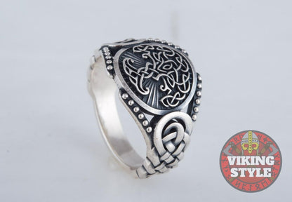 Yggdrasil Ring - Endless Knot, 925 Silver