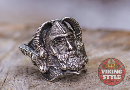 Viking Ring - Ram, 925 Silver