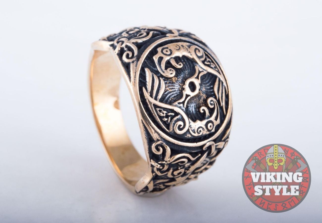 Huginn & Muninn Ring - Mammen, Bronze