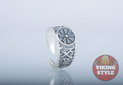 Ægishjálmur Ring - Odin Collection, 925 Silver