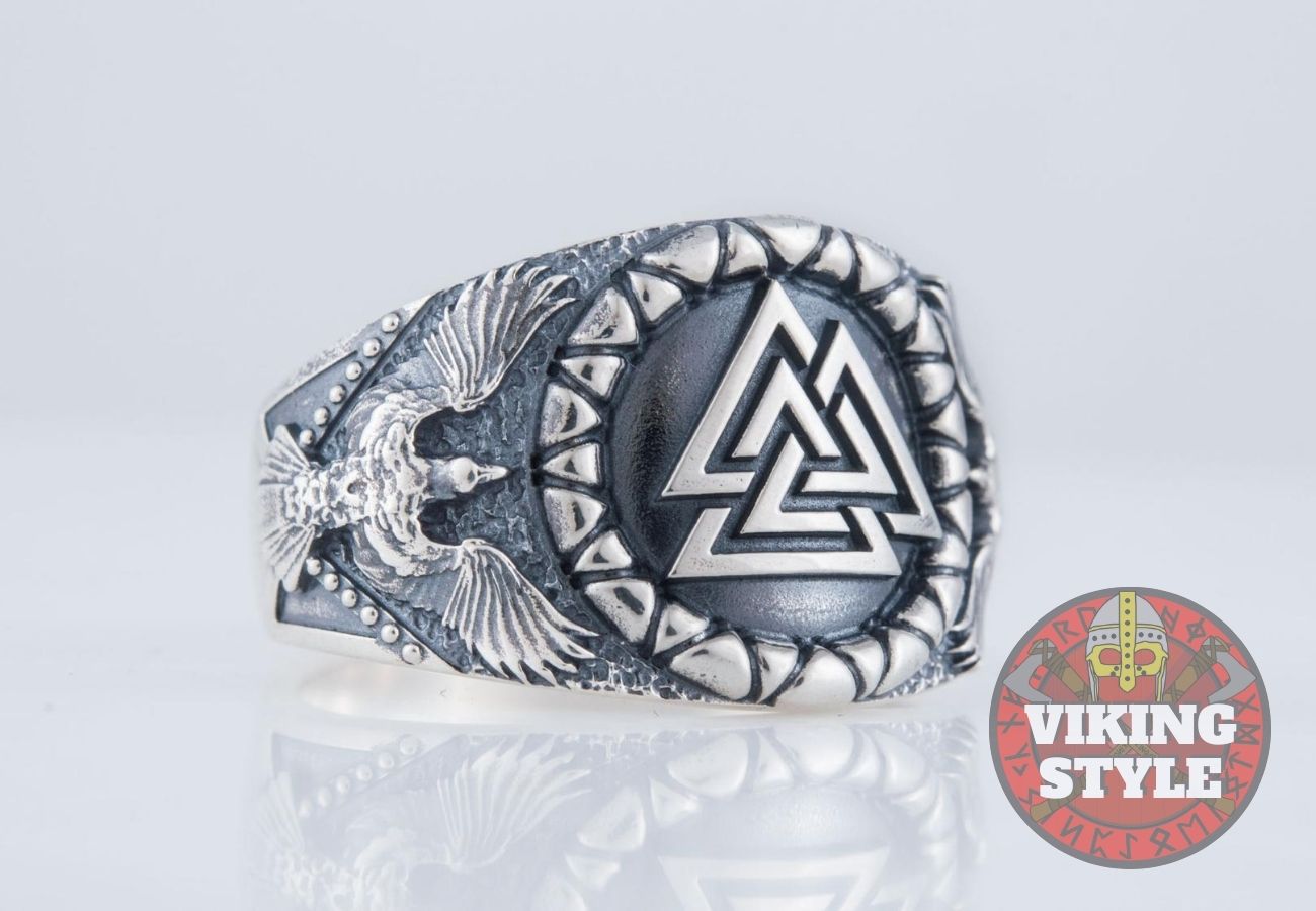 Valknut Ring - Corvus, 925 Silver