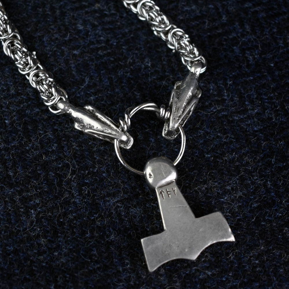 Solid Mjolnir with King's Chain