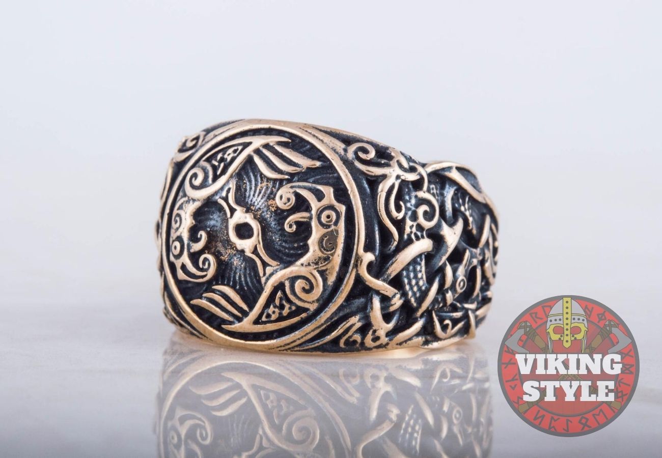 Huginn & Muninn Ring - Mammen, Bronze