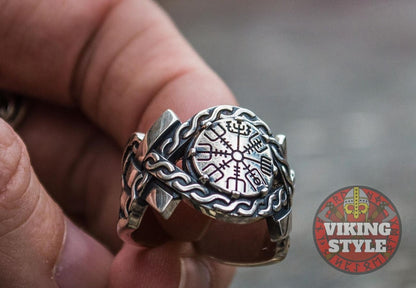 Vegvísir Ring - Aarhus, 925 Silver