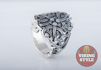 Jörmungandr Ring - World Serpent, 925 Silver
