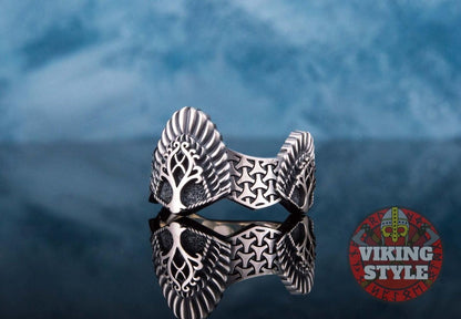Yggdrasil Ring - Læraðr, 925 Silver