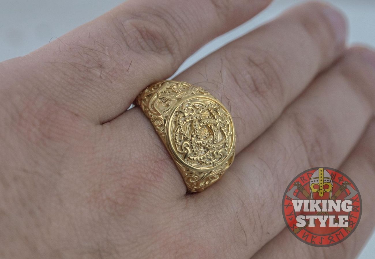 Jörmungandr Ring - Urnes, Gold