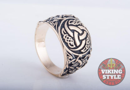 Tri-Horn Ring - Mammen, Bronze
