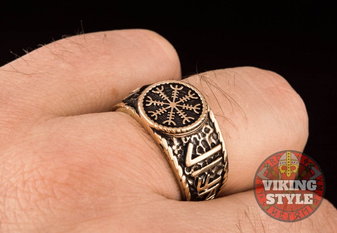 Ægishjálmur Ring - Odin Collection, Bronze