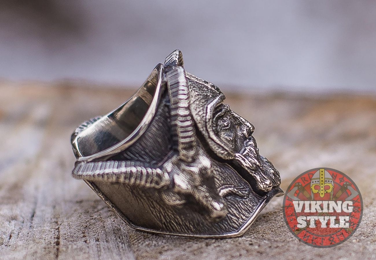 Viking Ring - Ram, 925 Silver