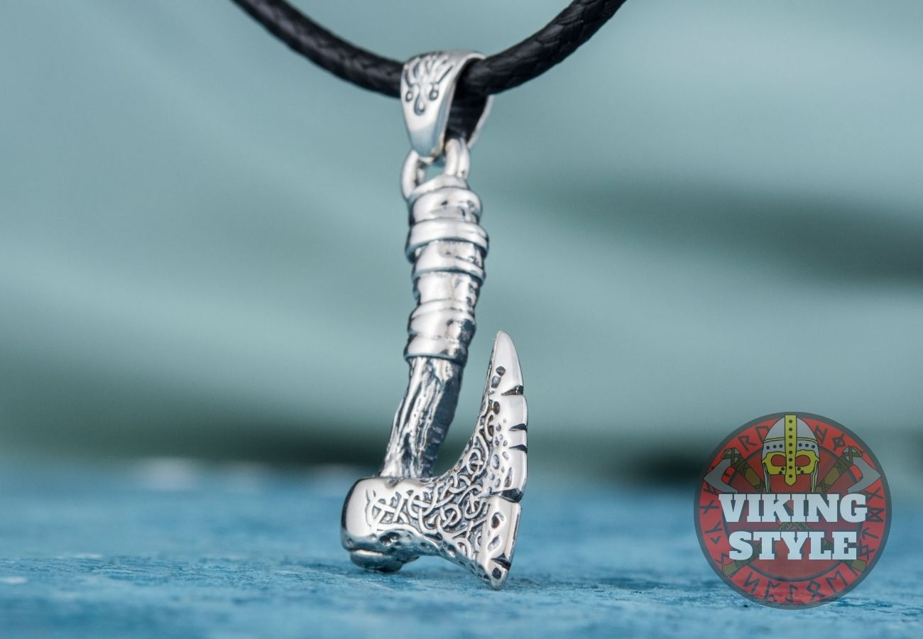 Viking Axe Pendant - Small, 925 Silver