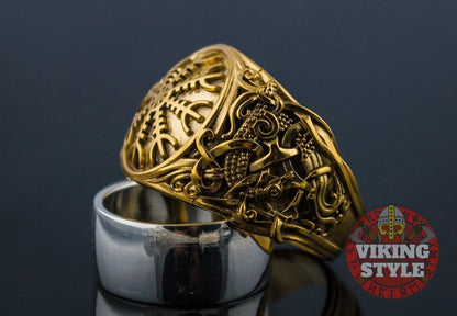 Ægishjálmur Ring - Mammen, Gold