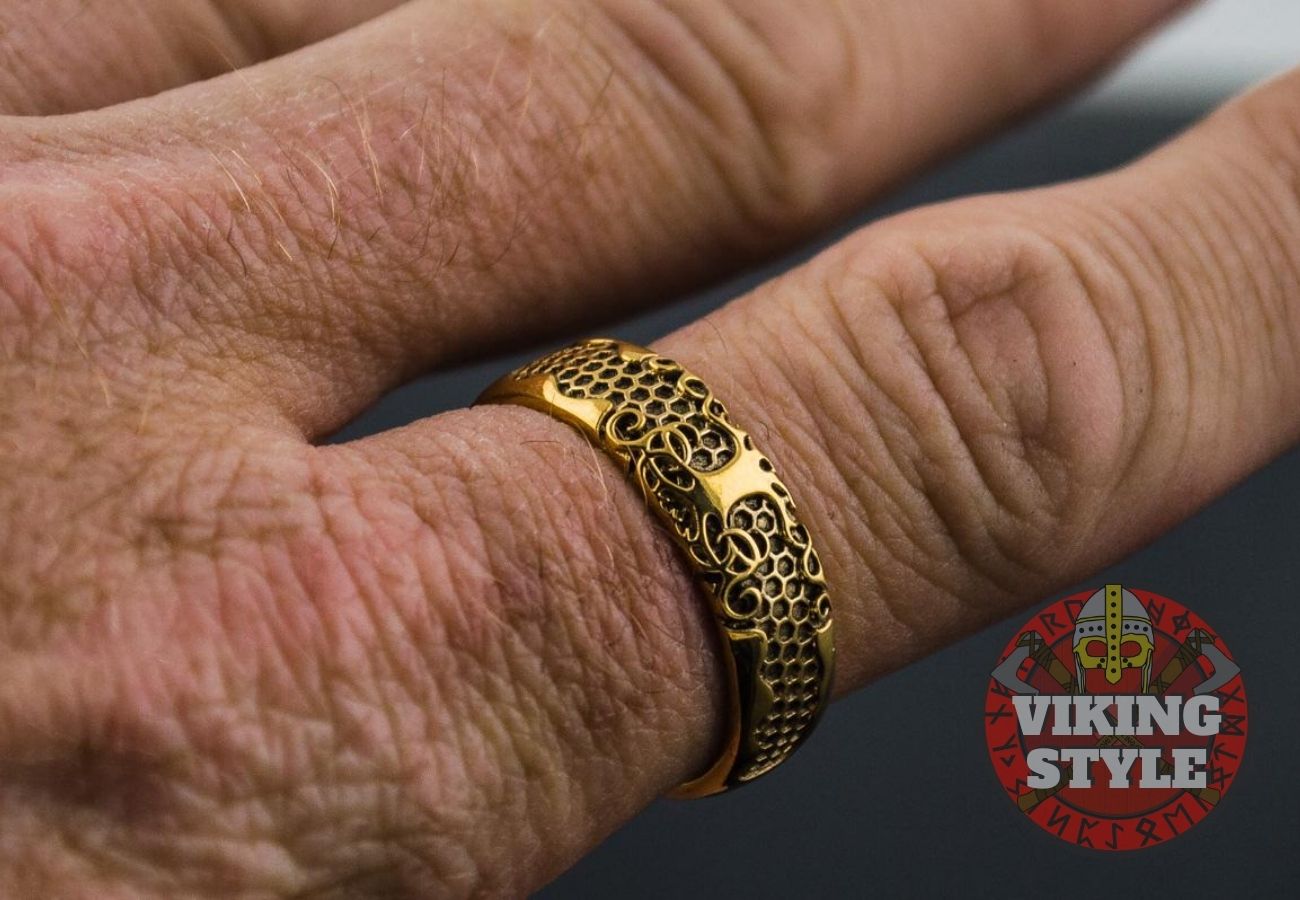 Yggdrasil Ring - Tree of Life, Gold