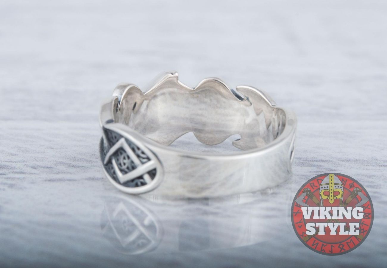 Ansuz Ring - Runic, 925 Silver