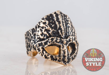 Viking Helmet Ring II - Bronze