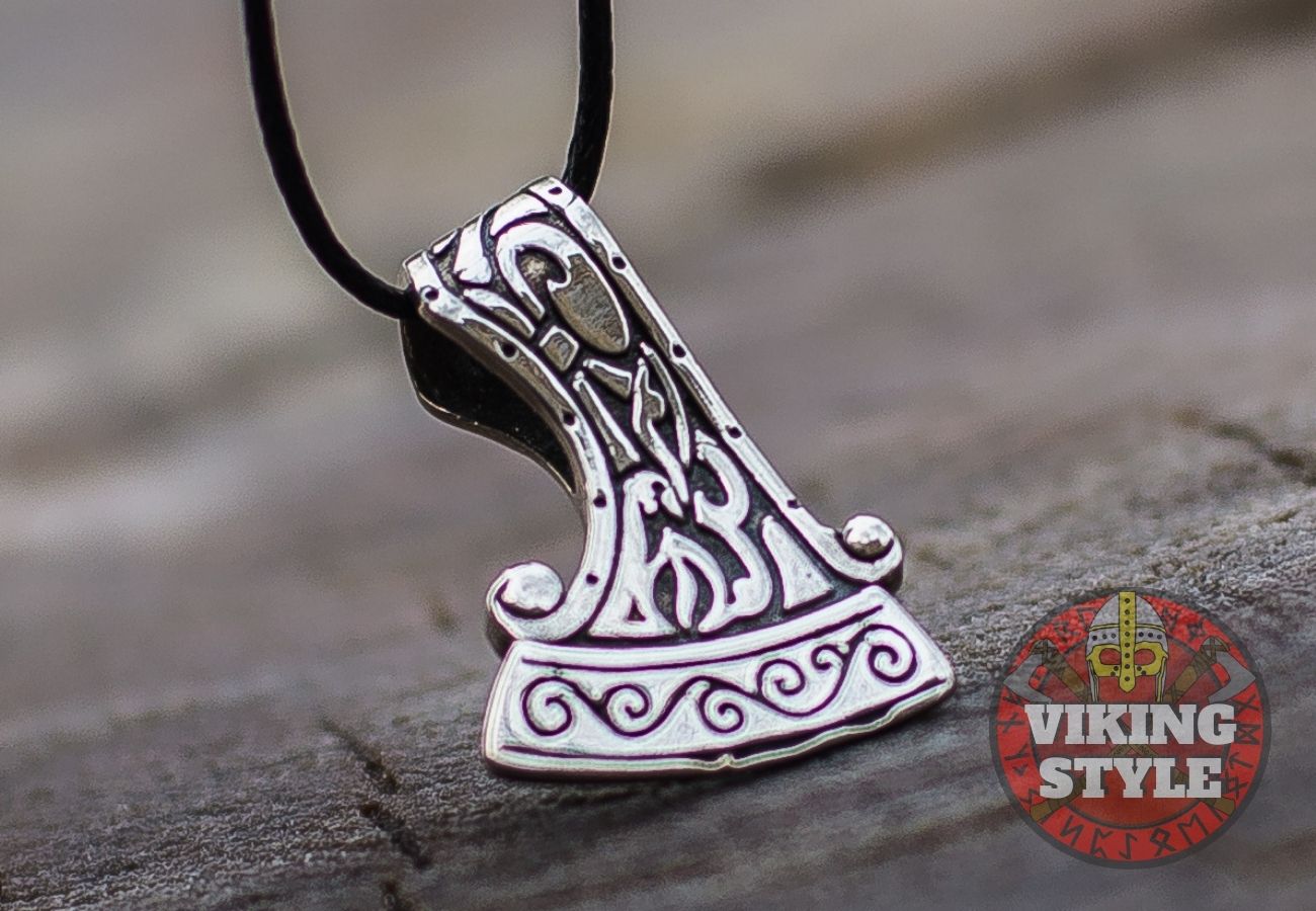 Perun Axe Head Pendant - 925 Silver