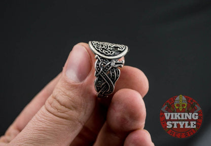 Yggdrasil Ring - Wolf, 925 Silver