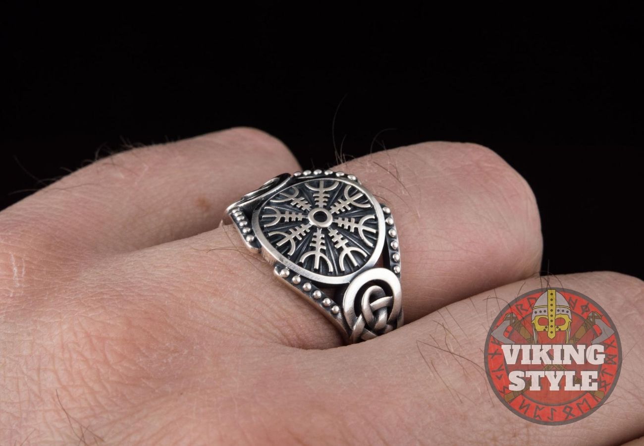Ægishjálmur Ring - Endless Knot, 925 Silver