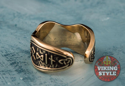 Valknut Ring II - Odin Collection, Bronze