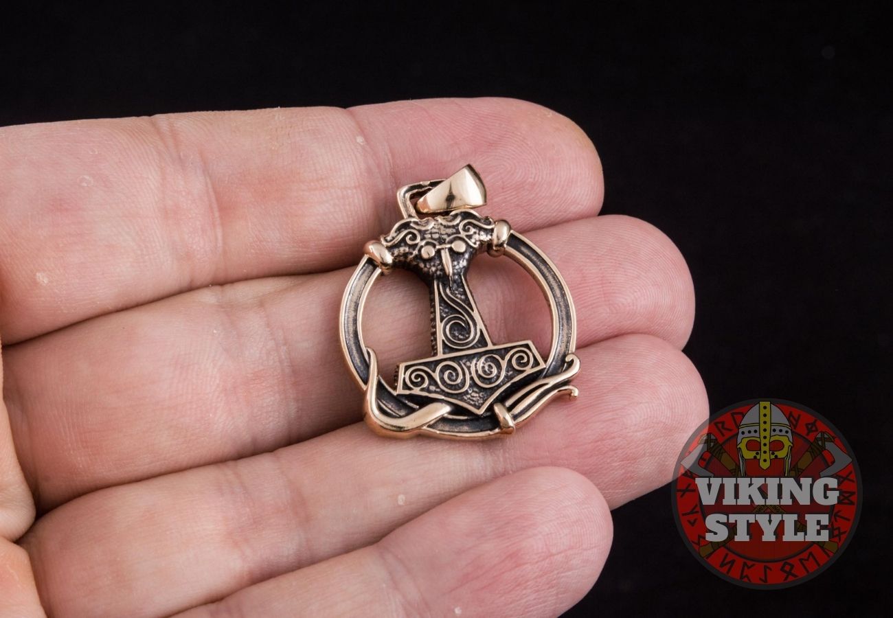Mjölnir Pendant - Erikstorp, Bronze