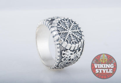 Ægishjálmur Ring - Dragon, 925 Silver