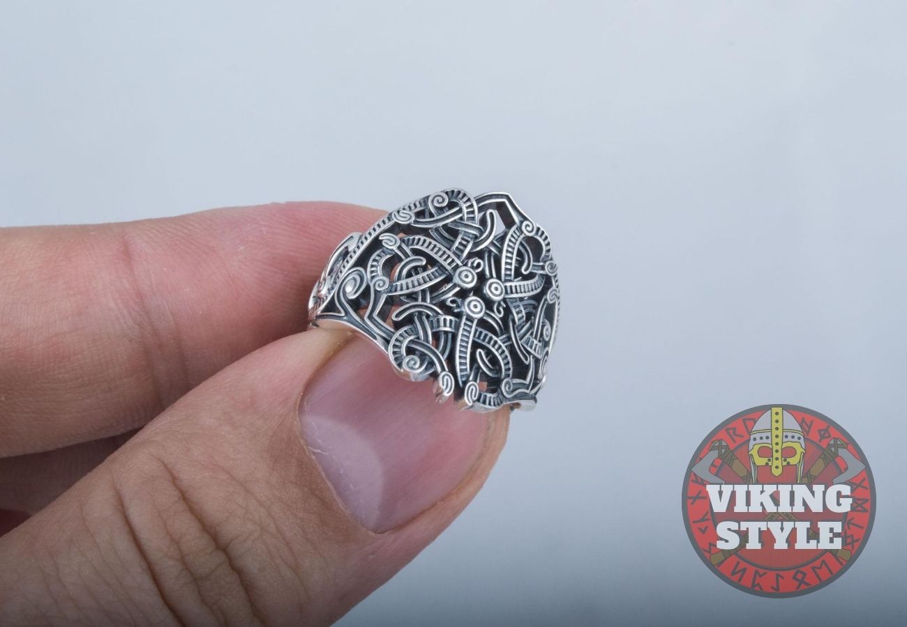 Jörmungandr Ring - World Serpent, 925 Silver