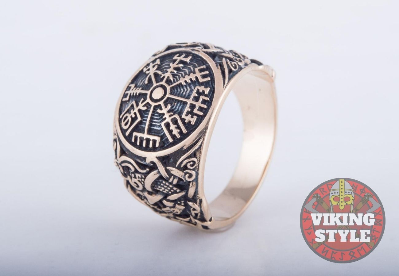 Vegvísir Ring - Mammen, Bronze