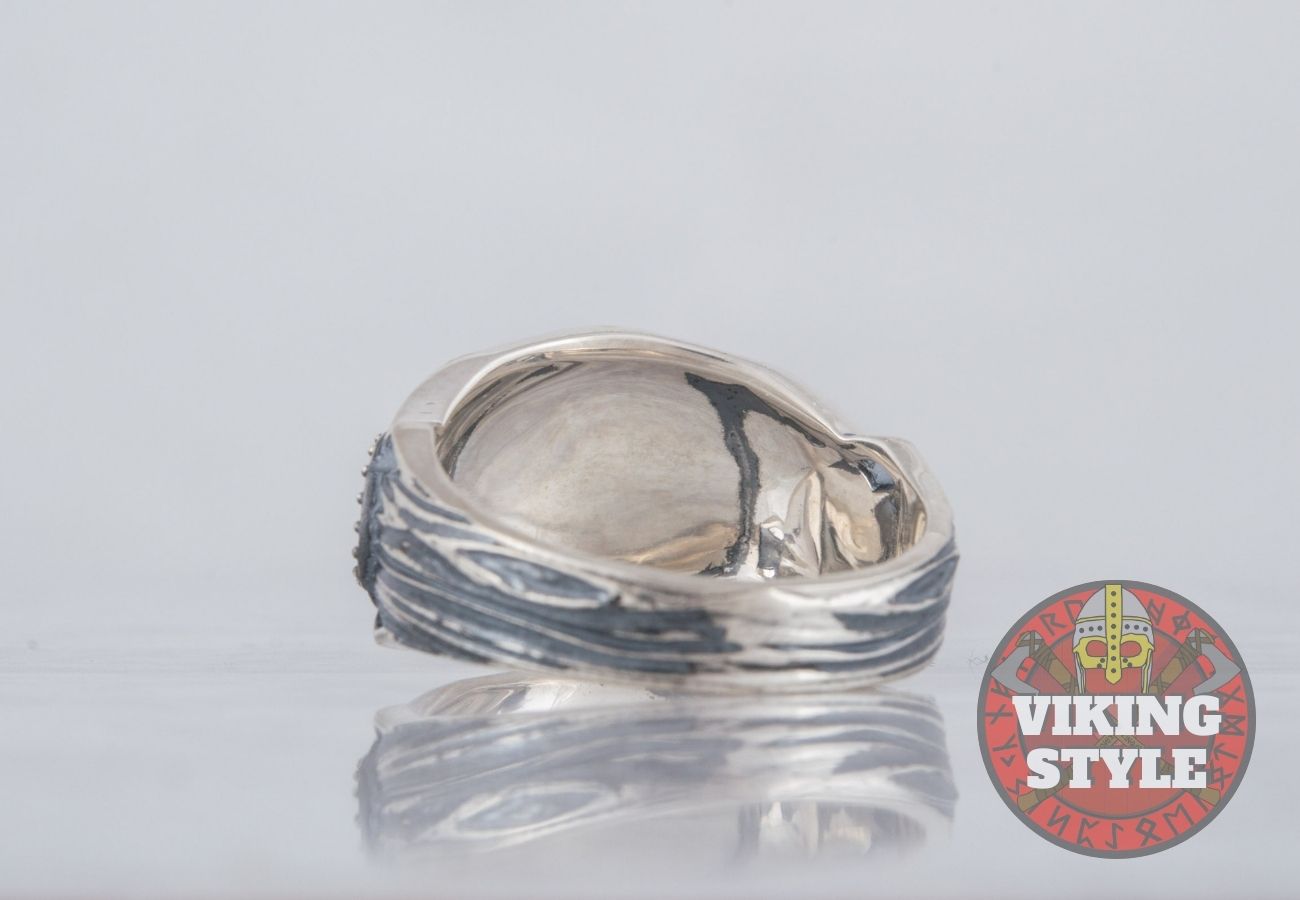 Vegvísir Ring - Triquetra, 925 Silver