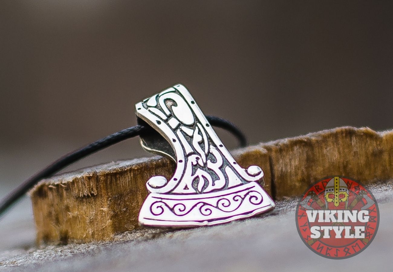 Perun Axe Head Pendant - 925 Silver