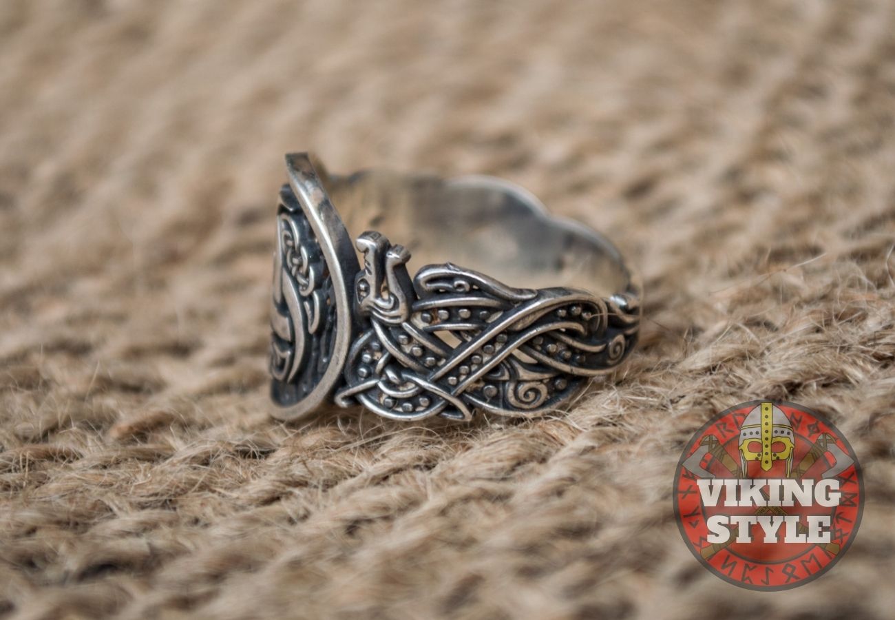 Tri-Horn Ring - Wolf, 925 Silver