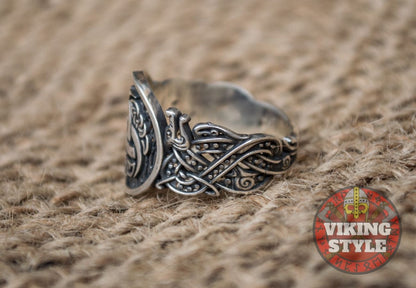 Tri-Horn Ring - Wolf, 925 Silver